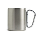 RSS-Becher mit Doppelwand und Karabinerhaken / MRSS Hook, silberfarben