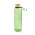 500-ml-Flasche aus mattiertem Glas mit Silikongriff / Atlântida, Grün