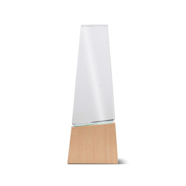 Trophäe aus Holz und Glas mit Geschenkbox / Best, Produktbild
