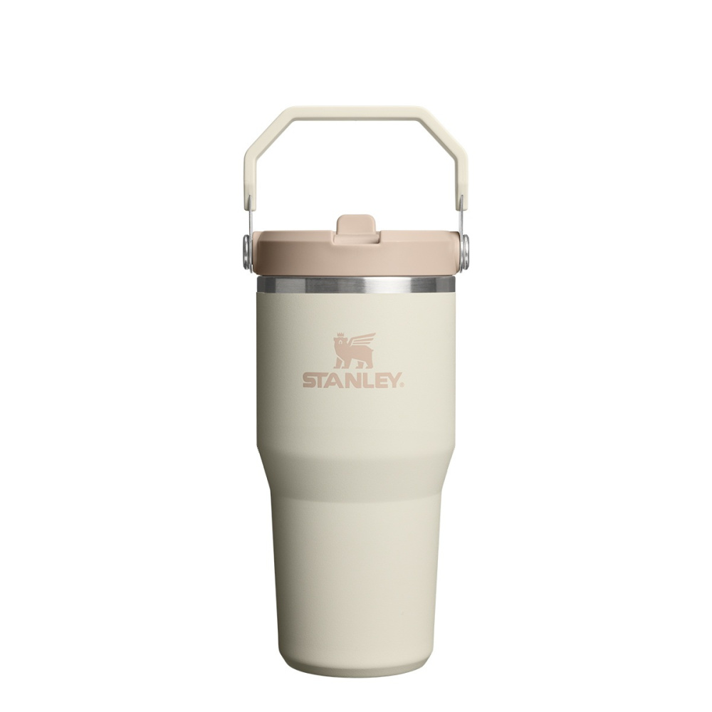 Stanley IceFlow Flip Trinkbecher mit Strohhalm, 0,6 l, Creme, Produktbild