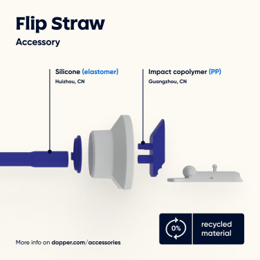 DOPPER Flip Straw - Weiß, Produktbild