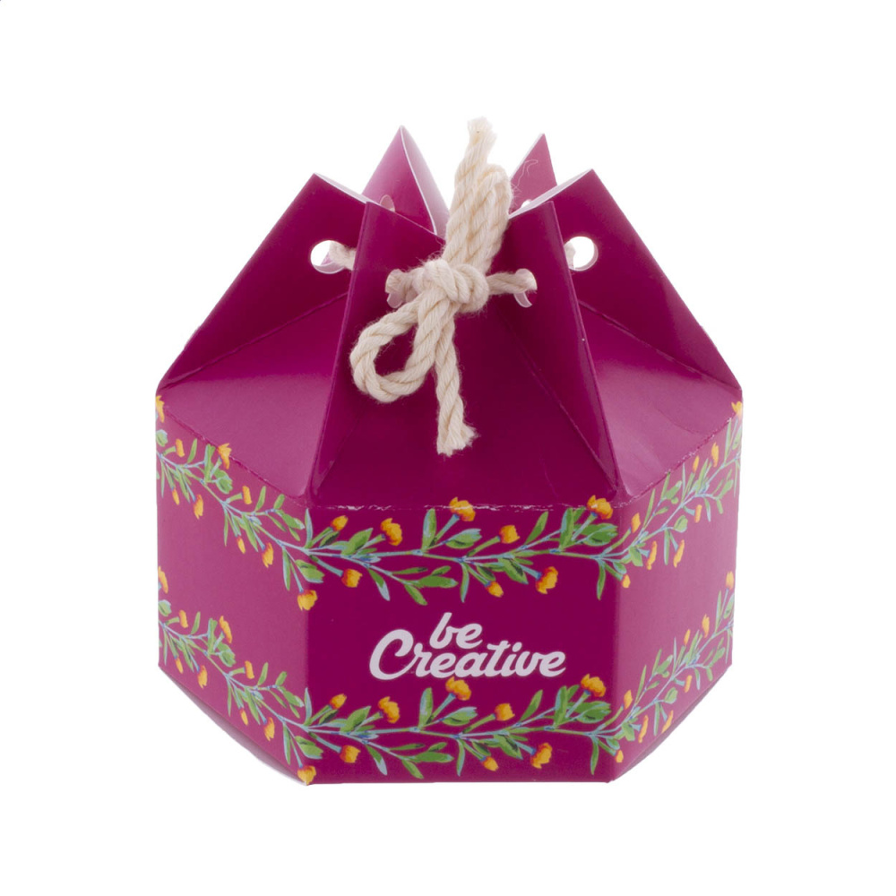 CreaBox HexaCord S – Sechseckige Geschenkbox, Produktbild