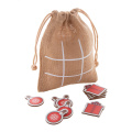 Juxo – Weihnachtliches Tic-Tac-Toe Weihnachtsmann & Rentier, natur
