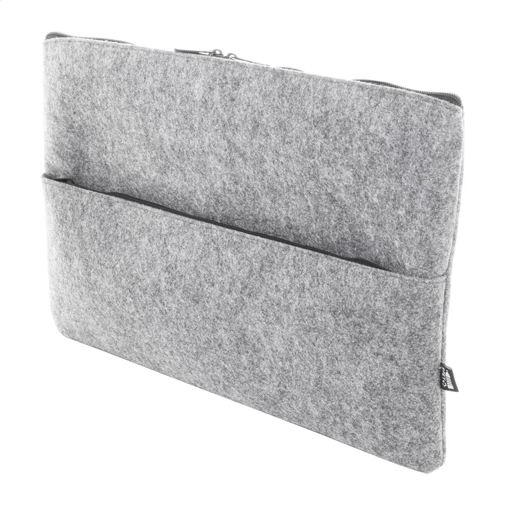 Refelt Comp – RPET-Filz-Laptoptasche, grau, Produktbild