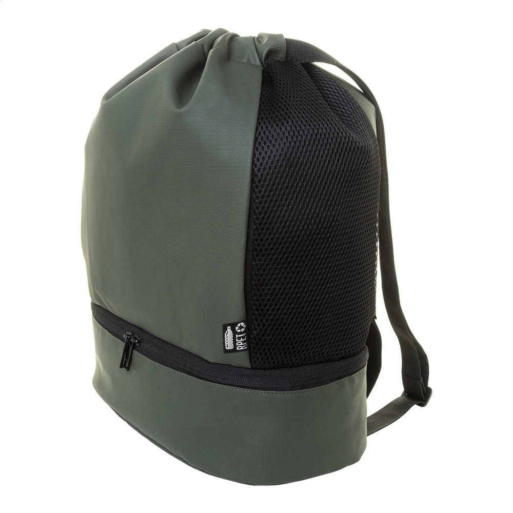 Duodraw – RPET drawstring bag, grün, Produktbild