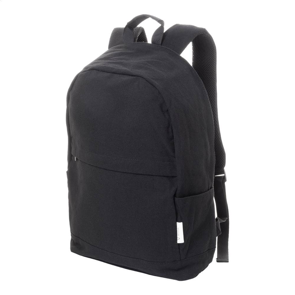 Rebyss Back – Recycelten Canvas Rucksack, schwarz, Produktbild