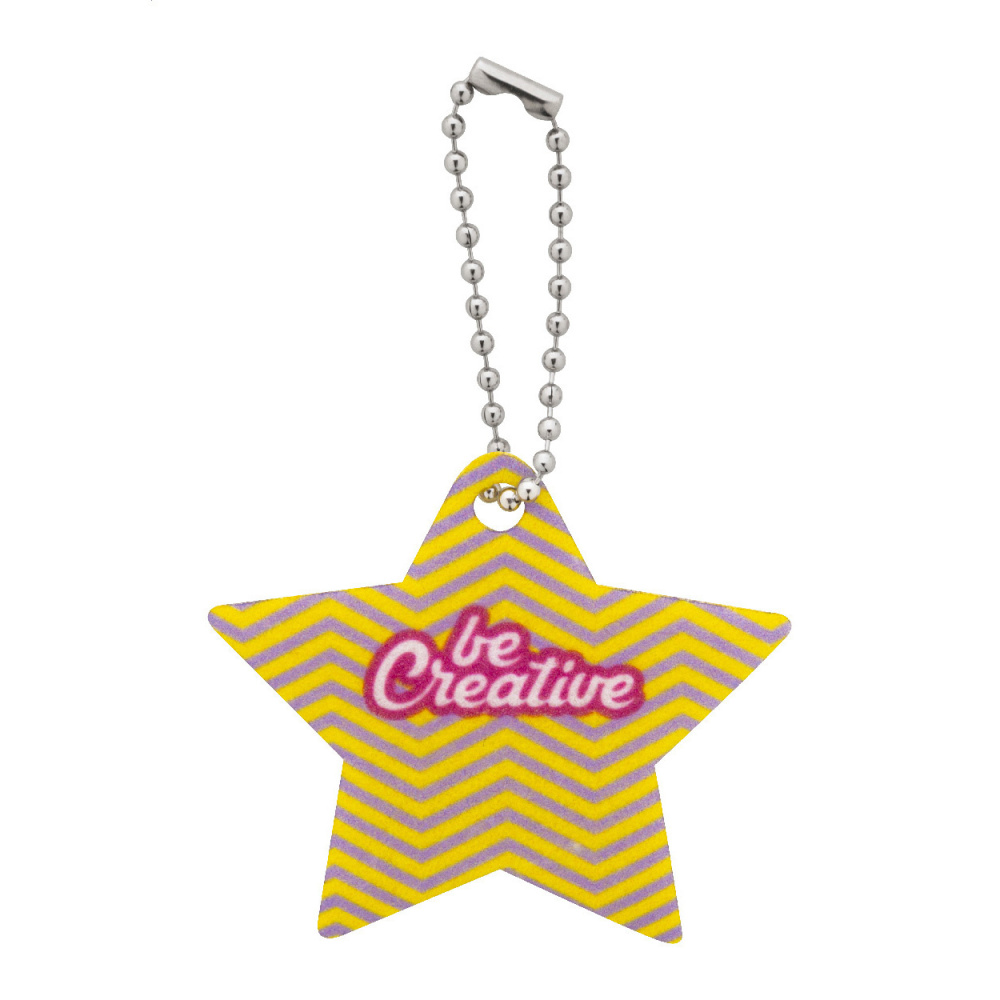 CreaFelt Key Xmas – Schlüsselanhänger Weihnachten, Stern, weiß, Produktbild