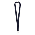 Revent – Lanyard aus RPET, dunkelblau