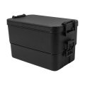 Duplox – Stapelbare Lunchbox, schwarz