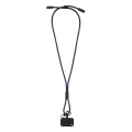 HolCharge – 60W Lanyard mit Lade- und Datenkabel aus RPET, dunkelblau