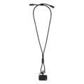 HolCharge – 60W Lanyard mit Lade- und Datenkabel aus RPET, schwarz