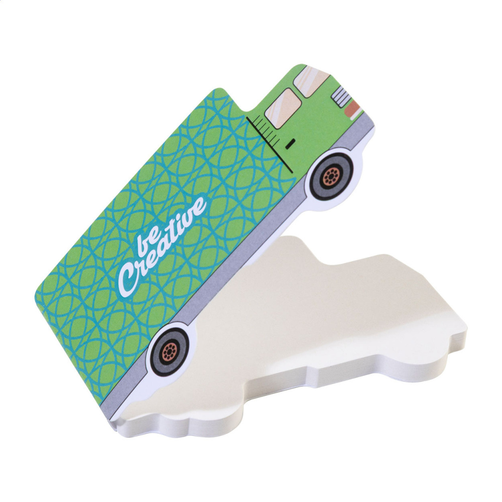 CreaStick Truck – Individueller Haftnotizblock, Produktbild