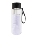 Fitmax – RPET Trinkflasche mit Handtuch, weiß