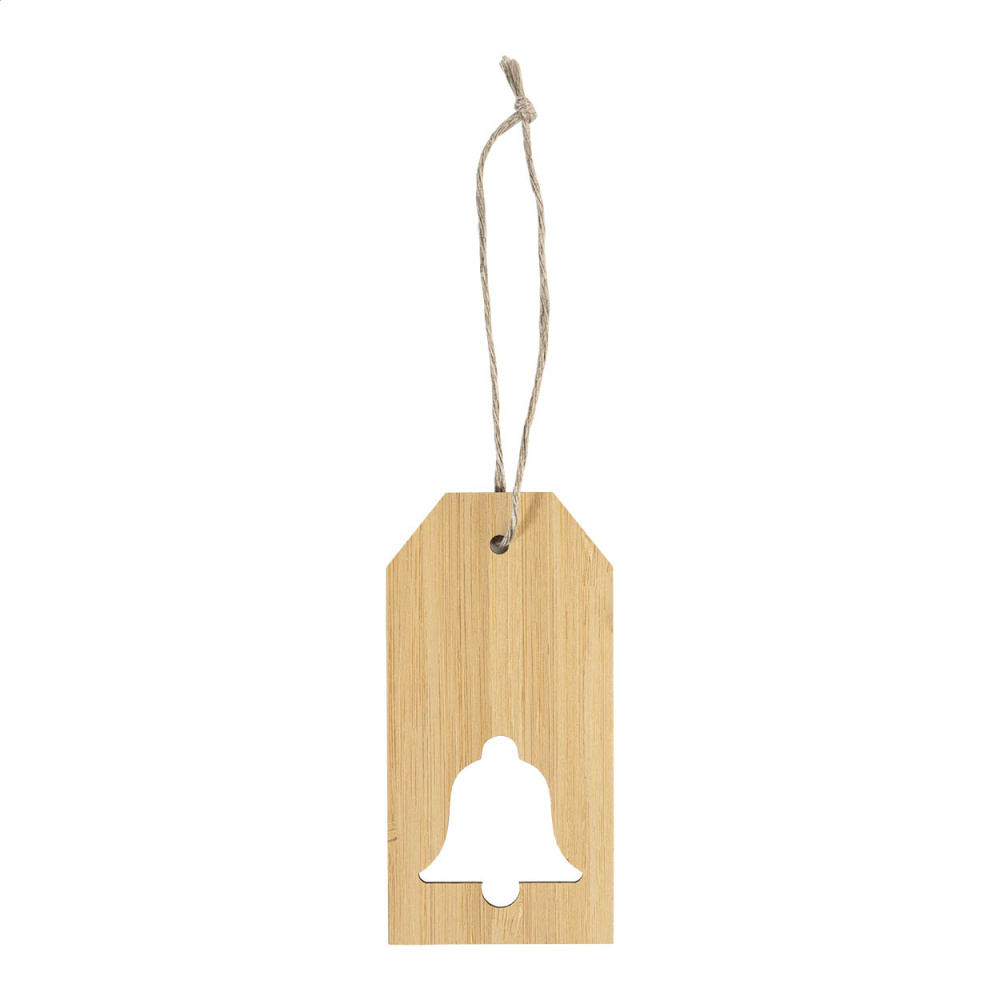 BamTag – Geschenkanhänger, Glocke, natur, Produktbild