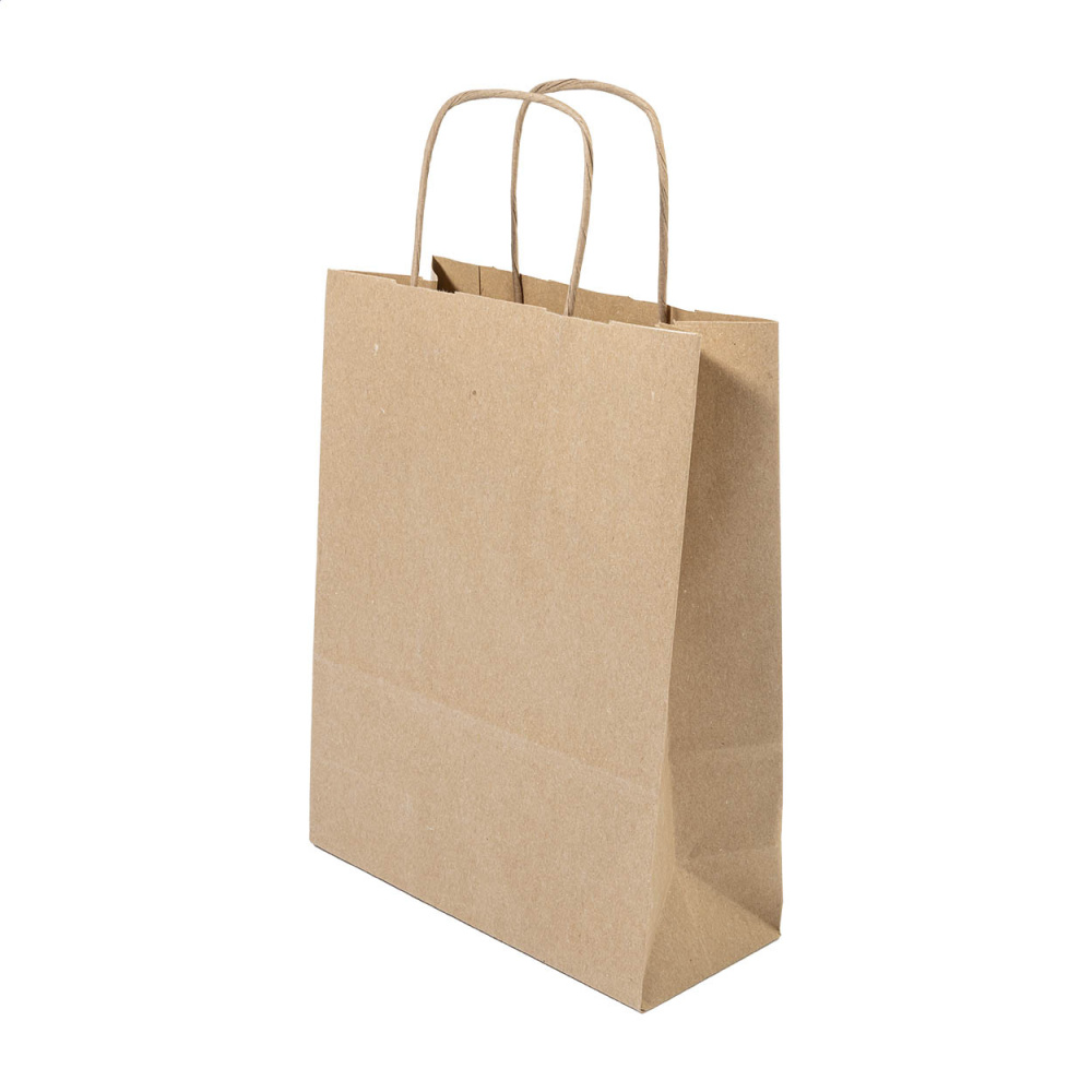 Papbag M – Papiergeschenktasche, mittel, natur, Produktbild
