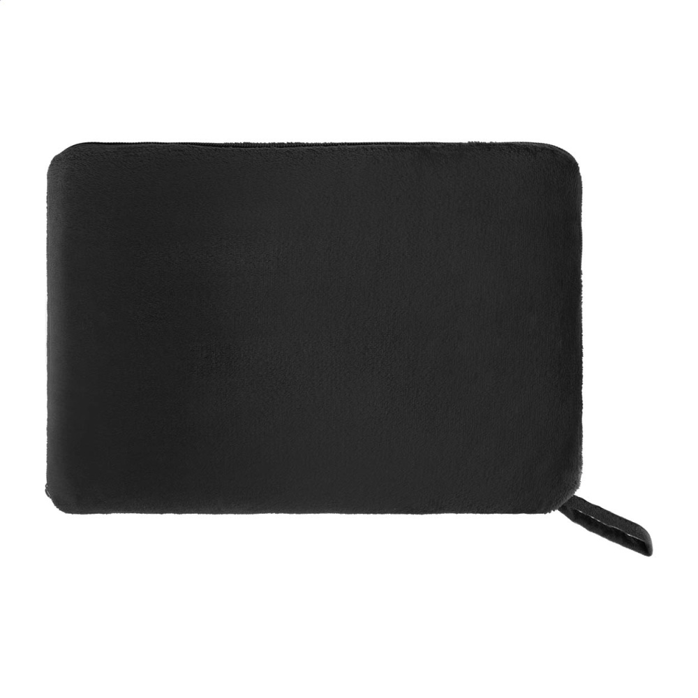 Napwrap – 2in1 Reisedecke und -kissen, schwarz, Produktbild