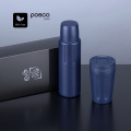 Scandic Set: Thermobecher 350 ml und Thermoskanne 750 ml, marineblau