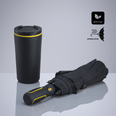 Travel Set: Thermobecher 370 ml & Automatikschirm