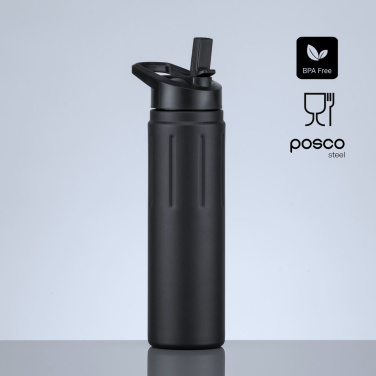 Scandic Edelstahl-Trinkflasche mit Kupferschicht, 750 ml, Schwarz, weitere Ansicht 4