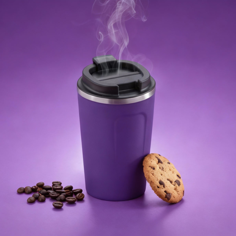 Nordic Kaffeebecher mit Kupferschicht, 350 ml, Violett, weitere Ansicht 2