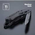 Optima stahl-taschenmesser mit titanbeschichtung, Grau