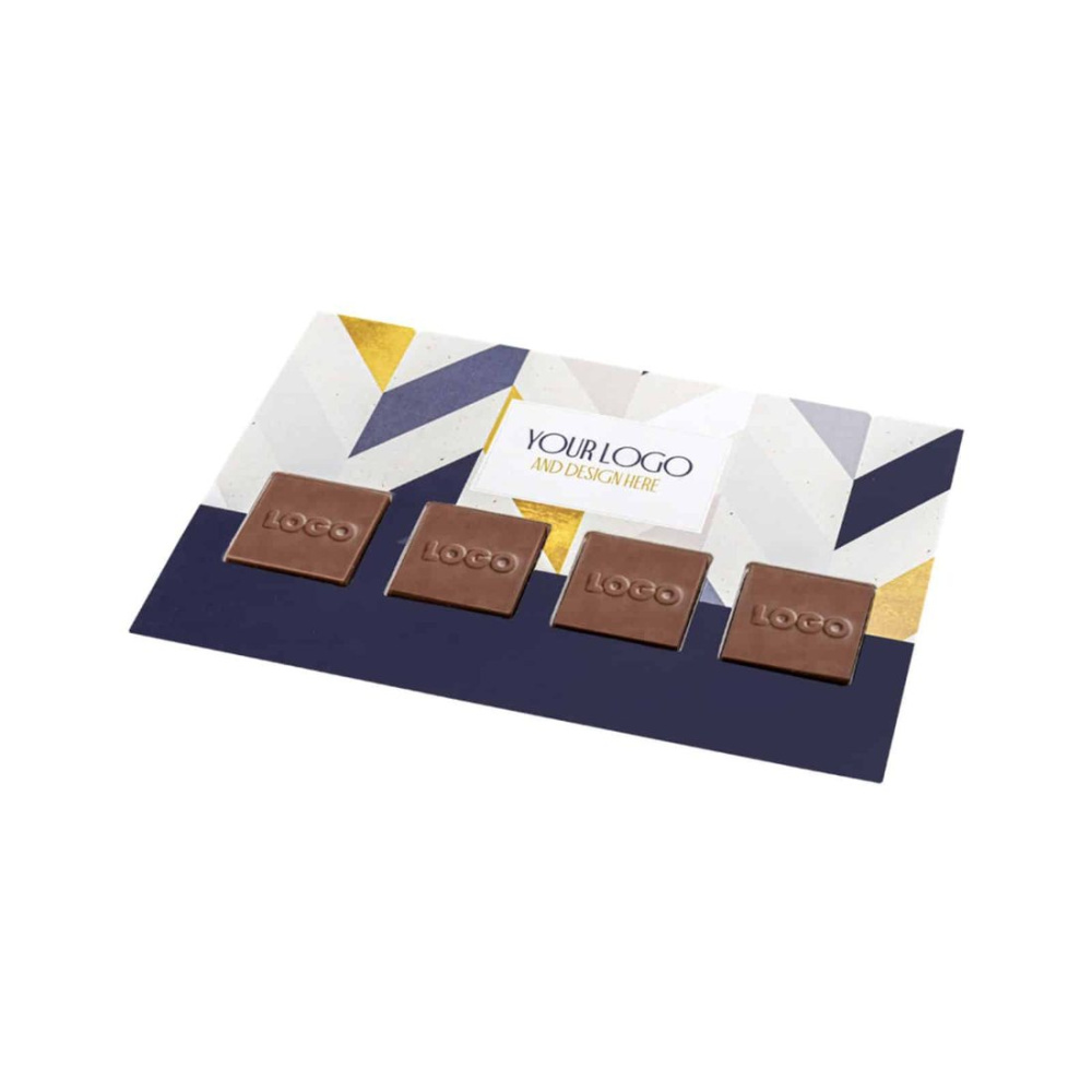 Versand von Pralinen mit Logo – Quadratisch, Produktbild