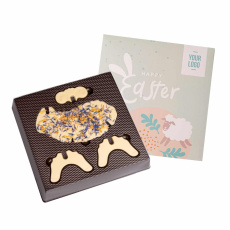 3D-Osterlamm-Schokoladenpuzzle