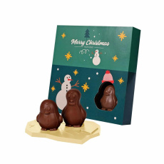 Pinguine auf einer Eisscholle – Schokoladenpuzzle 3D