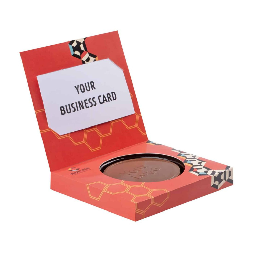 Maßgeschneiderter Schokoladen-Minikreis Choco4Mat mit Karte, Produktbild (1)