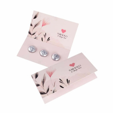 Set mit 3 Pralinen und Blumen im Umschlag