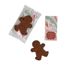 Werbekarte – Schokoladen-Lebkuchenmann