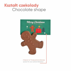 Werbekarte – Schokoladen-Lebkuchenmann