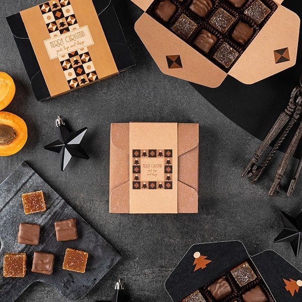 Schokoladenbox-Fruchtmosaik, 9 Stück, Produktbild (1)