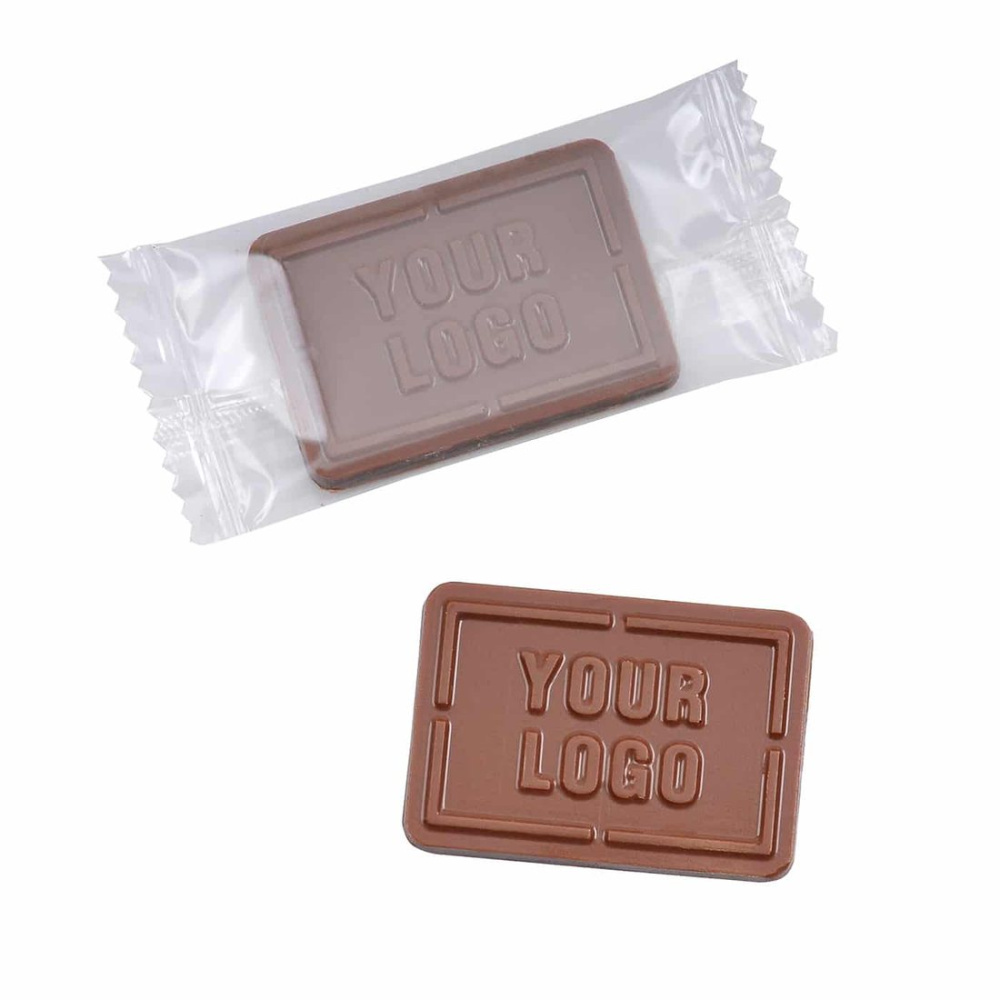 Mini-Schokolade mit Logo, 9 g, Produktbild (1)