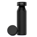 Timeos Trinkflasche aus recy.Edelstahl, 690 ml. Mit LED-Erinnerung, Schwarz