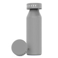 Timeos Trinkflasche aus recy.Edelstahl, 690 ml. Mit LED-Erinnerung, Grau