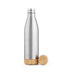 Congo Trinkflasche recy.Edelstahl und Bambus, 780ml. Doppelwanding