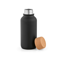 Volga Trinkflasche recy.Edelstahl.Korkdeckel, 530 ml. Auslaufsicher