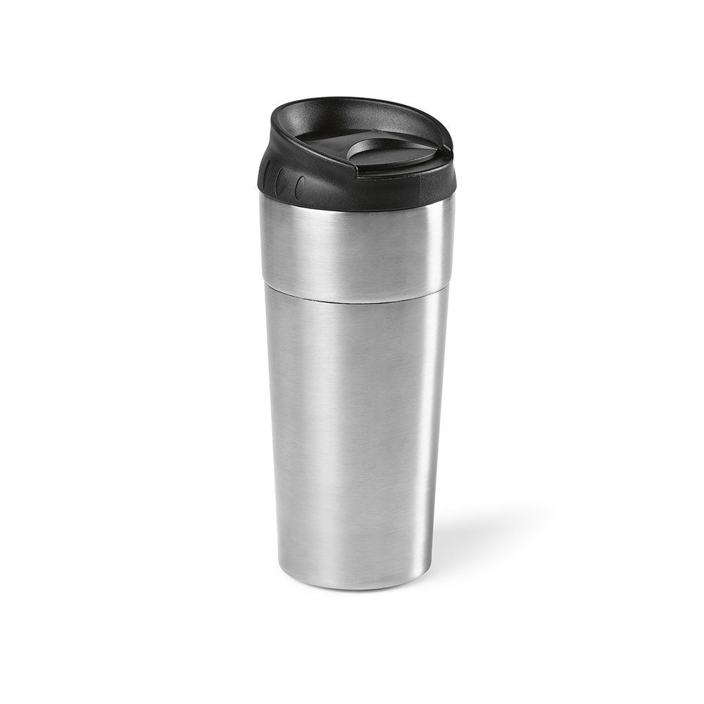 Columbia Reisebecher recy.Edelstahl, 510ml. Doppelwandig mit Schiebedeckel, Produktbild (1)