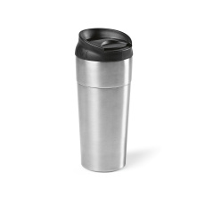 Columbia Reisebecher recy.Edelstahl, 510ml. Doppelwandig mit Schiebedeckel