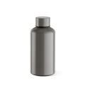 Yukon Trinkflasche rAluminium, 550 ml. Einwandig und Auslaufsicher, Grau