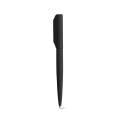 Rabelais Kugelschreiber aus recy.Aluminium. Schwarze Dokumental®-Tinte, Schwarz