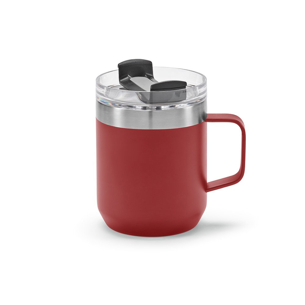 Shinano Tasse recy.Edelstahl, 440 ml. Doppelwandig mit drehbarem Deckel, Burgund, Produktbild
