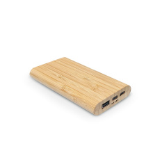 Pythagoras Powerbank aus Bambus mit 10000 mAh. 15 W