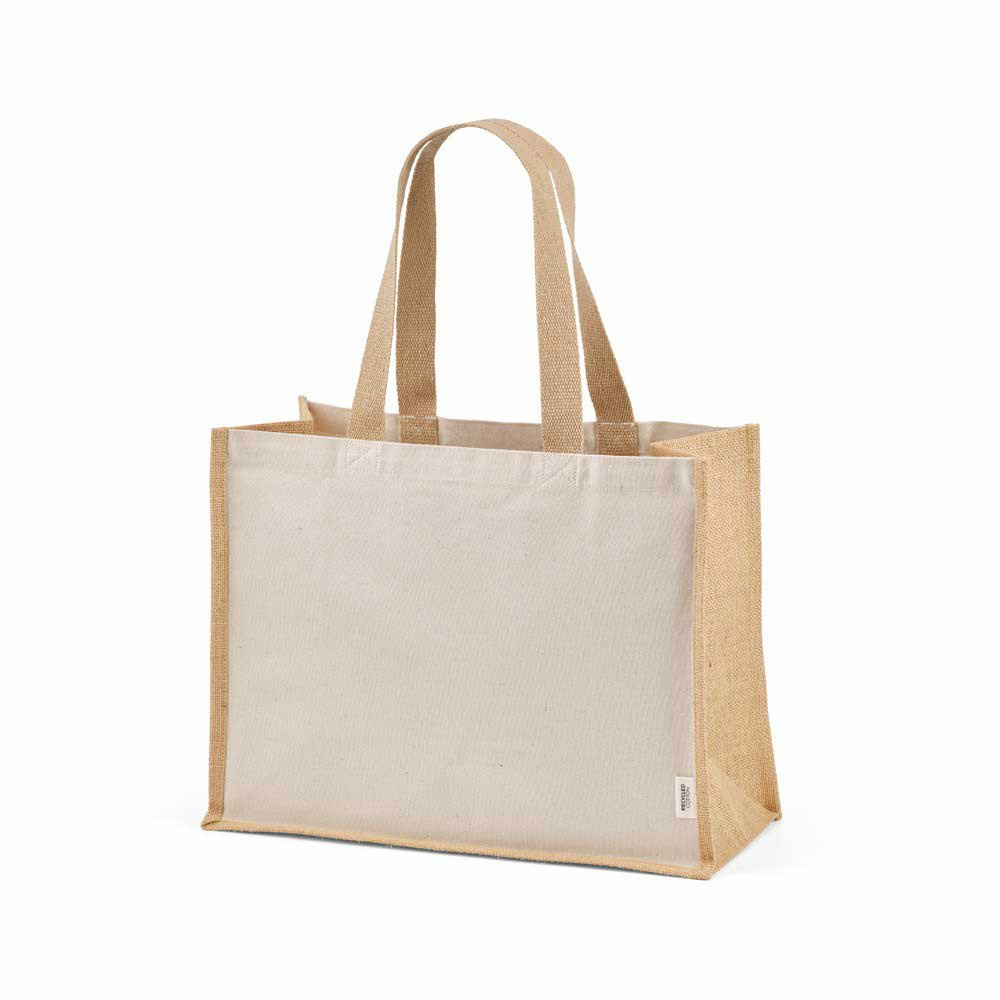 Maglic Einkaufstasche aus recy. Baumwolle und Jute, 300g/m², Natur, Produktbild