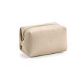 Rotterdam Kulturtasche 2,5L aus recy. PU – mit Reißverschluss., Beige