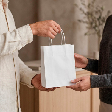 Etna S weiße FSC®-Kraftpapiertasche. 90g/m². Hergestellt in Portugal, Produktbild (4)