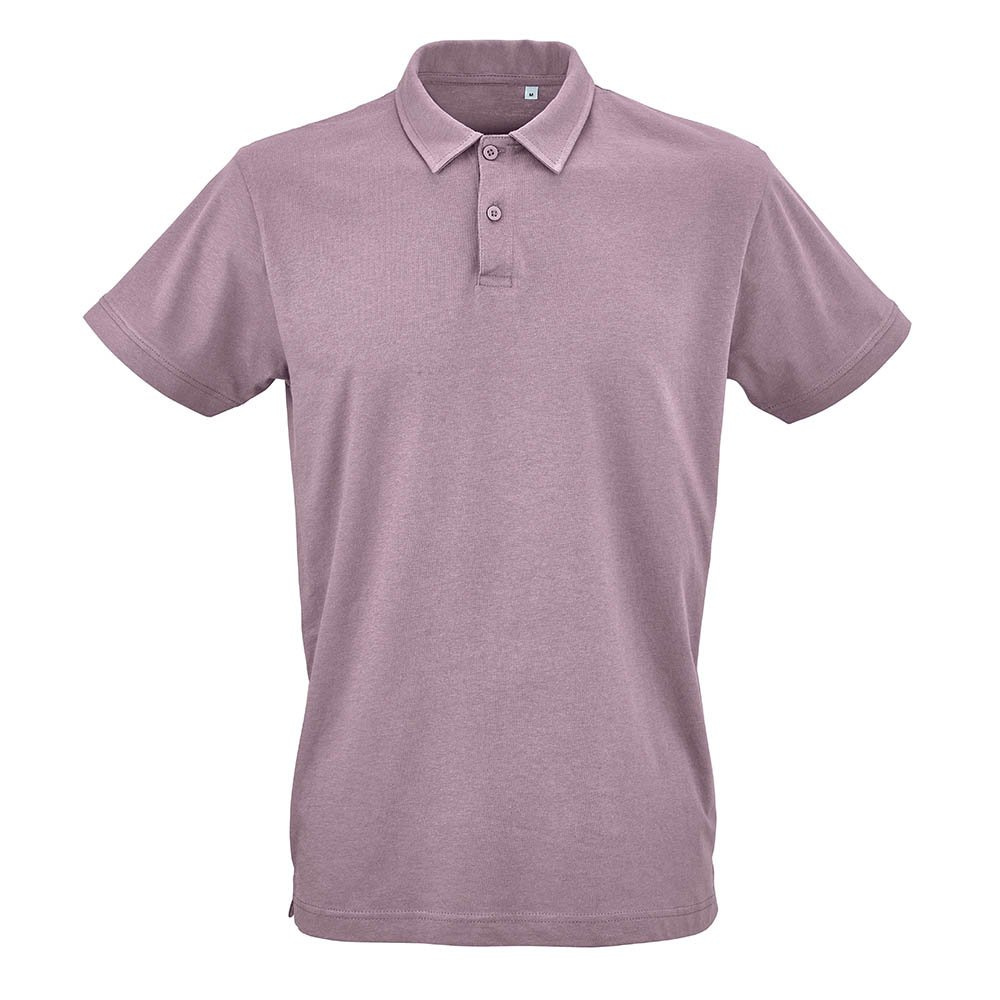 Ipanema Unisex Polo-Shirt aus Jersey. 100% Bio-Baumwolle, Flieder, 2XL, Produktbild