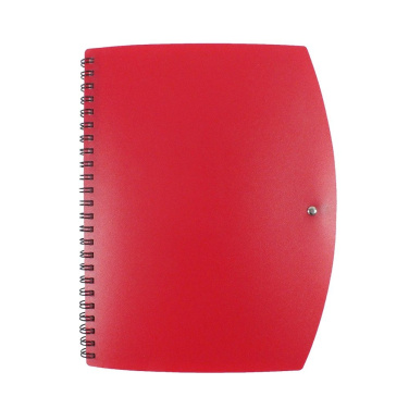 Notizbuch ca. A5 mit Kugelschreiber, rot, Produktbild (3)