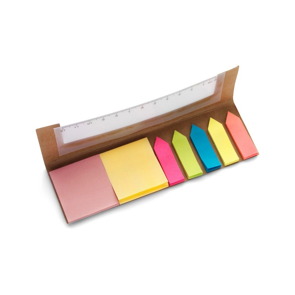Haftnotizenset, Haftnotizen, Lineal, Produktbild (1)